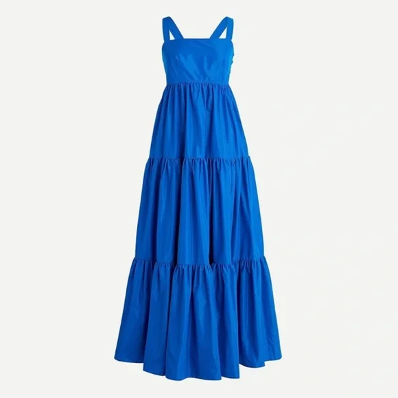 J. Crew Blue Maxi Dress - Picture 1 of 9